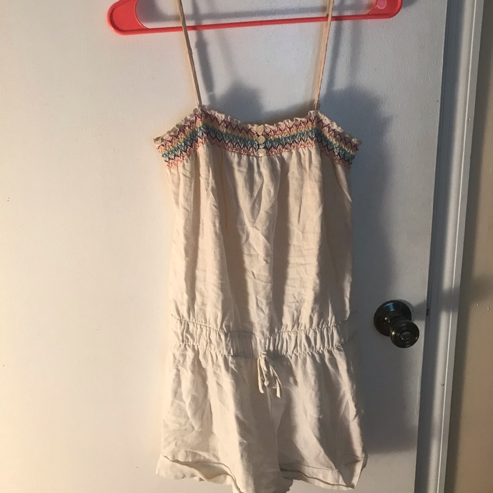 White beachy romper